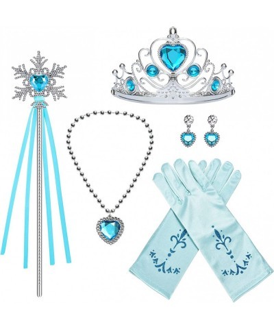 Girls Elsa Costume Princess Dress up Fancy Birthday Halloween Cosplay Party with Accessories $43.83 Kids' Costumes