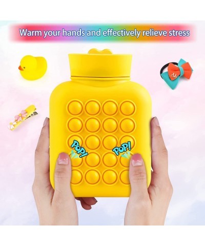 Pop On It Hot Water Bottle Pop Toys Fidget Hot Water Bag for Girls Women Push Bubble Relieve Stress Hot Compress Great for Pa...