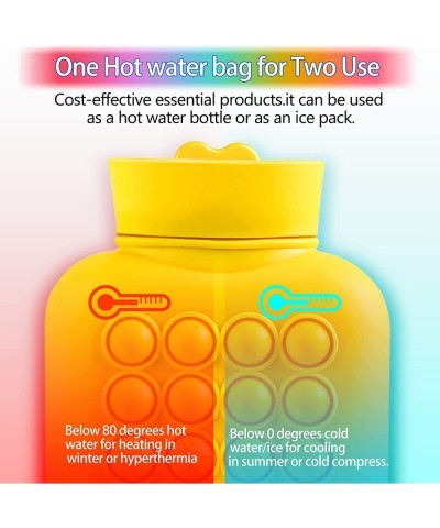 Pop On It Hot Water Bottle Pop Toys Fidget Hot Water Bag for Girls Women Push Bubble Relieve Stress Hot Compress Great for Pa...