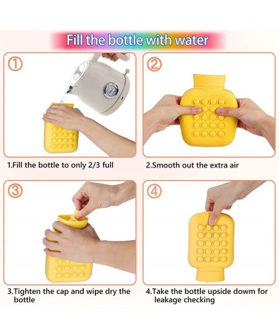 Pop On It Hot Water Bottle Pop Toys Fidget Hot Water Bag for Girls Women Push Bubble Relieve Stress Hot Compress Great for Pa...