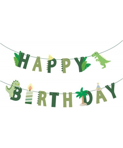 Dinosaur Birthday Banner - Dinosaur Happy Birthday Banner Dinosaur Theme Birthday Party Decorations for Kids $14.70 Kids' Par...