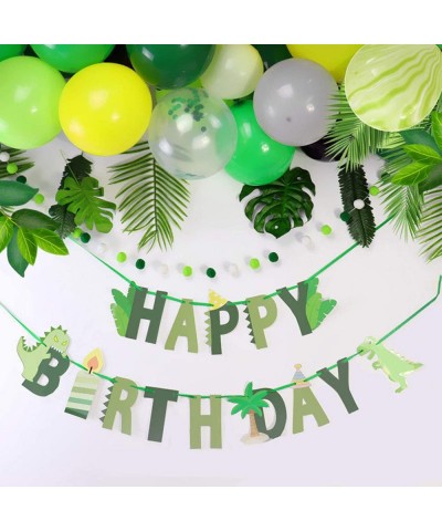 Dinosaur Birthday Banner - Dinosaur Happy Birthday Banner Dinosaur Theme Birthday Party Decorations for Kids $14.70 Kids' Par...