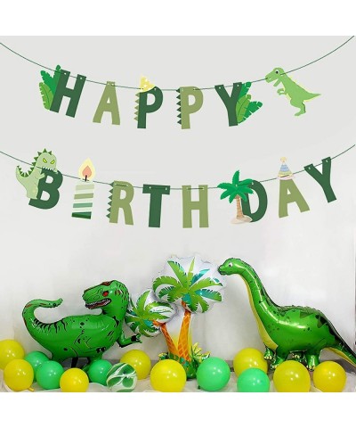 Dinosaur Birthday Banner - Dinosaur Happy Birthday Banner Dinosaur Theme Birthday Party Decorations for Kids $14.70 Kids' Par...