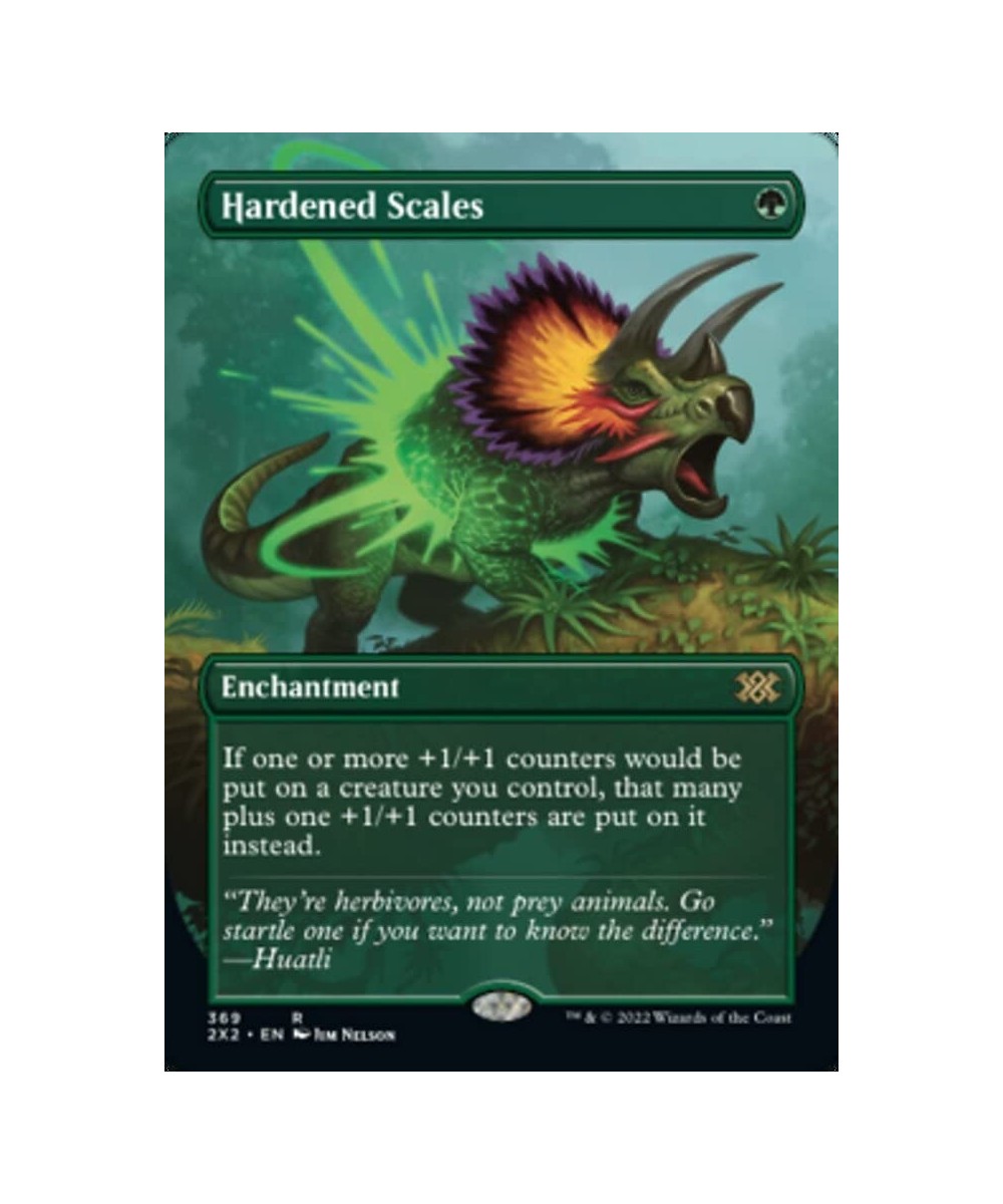 Magic: the Gathering - Hardened Scales (369) - Borderless - Double Masters 2022 $16.10 Trading Cards & Accessories