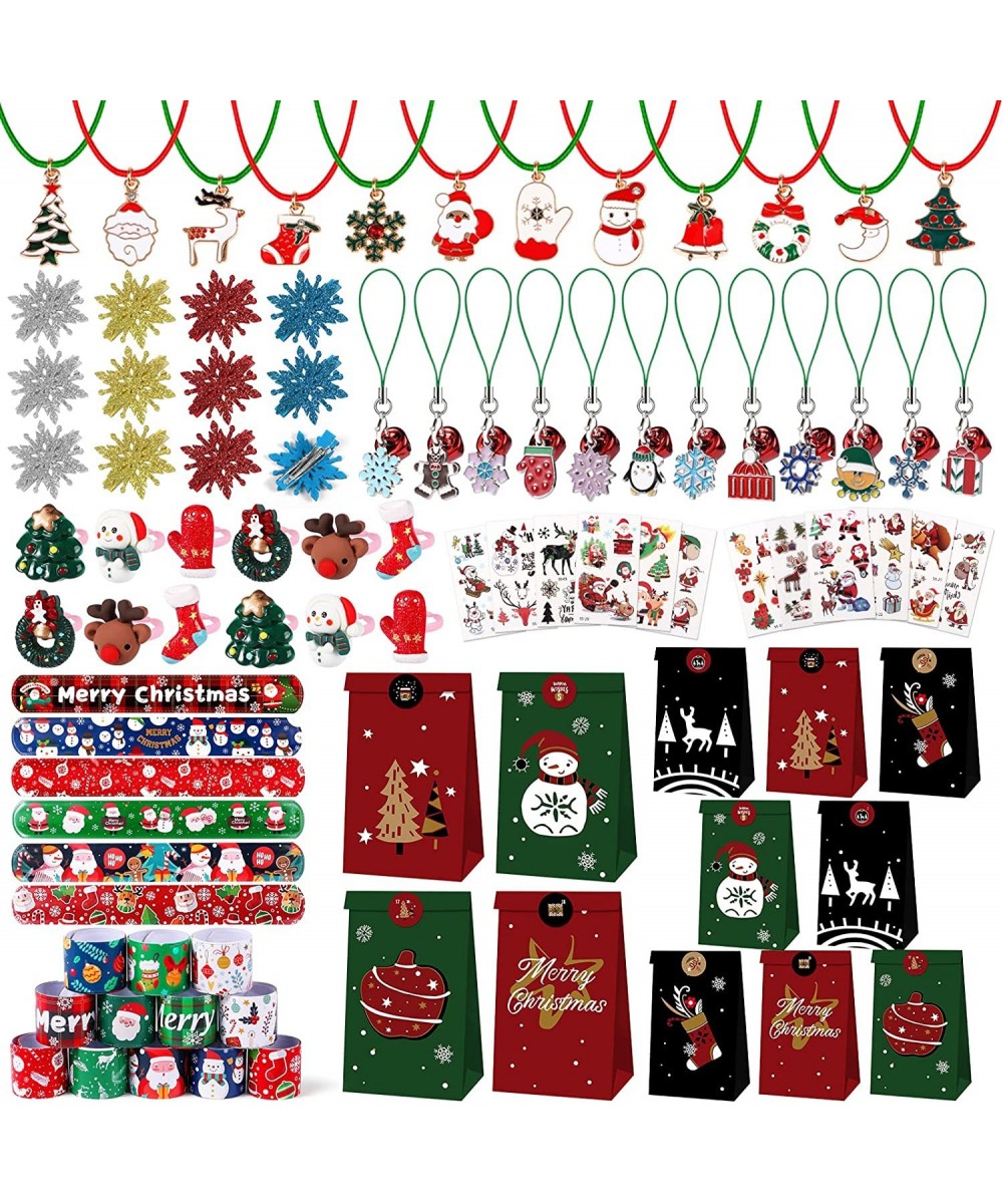 84 Pcs Christmas Assortment Toys Kids Party Favor Xmas Holiday Girl Birthday with Gift Bags for Classroom Prizes Reward Toys ...