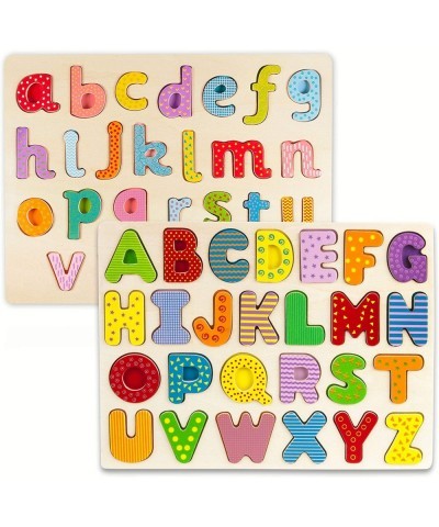 Alphabet Puzzle Board | Learn Your Abc's with Professor Poplar's Wooden Jigsaw Puzzles | Children's Educational Toys | Bundle...