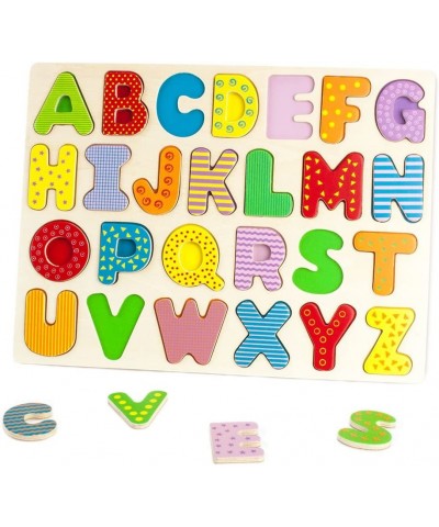 Alphabet Puzzle Board | Learn Your Abc's with Professor Poplar's Wooden Jigsaw Puzzles | Children's Educational Toys | Bundle...