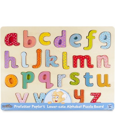 Alphabet Puzzle Board | Learn Your Abc's with Professor Poplar's Wooden Jigsaw Puzzles | Children's Educational Toys | Bundle...