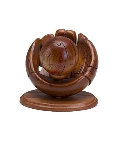 6140 4.5 Inch Wooden Baseball and Glove 3D Puzzle Dark Wood Finish $66.07 3-D Puzzles