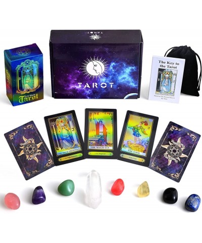 Tarot Cards with Guide Book Tarot Cards for Beginners 78 Original Surface Laser Tarot Cards Deck Fortune Telling Game for Beg...