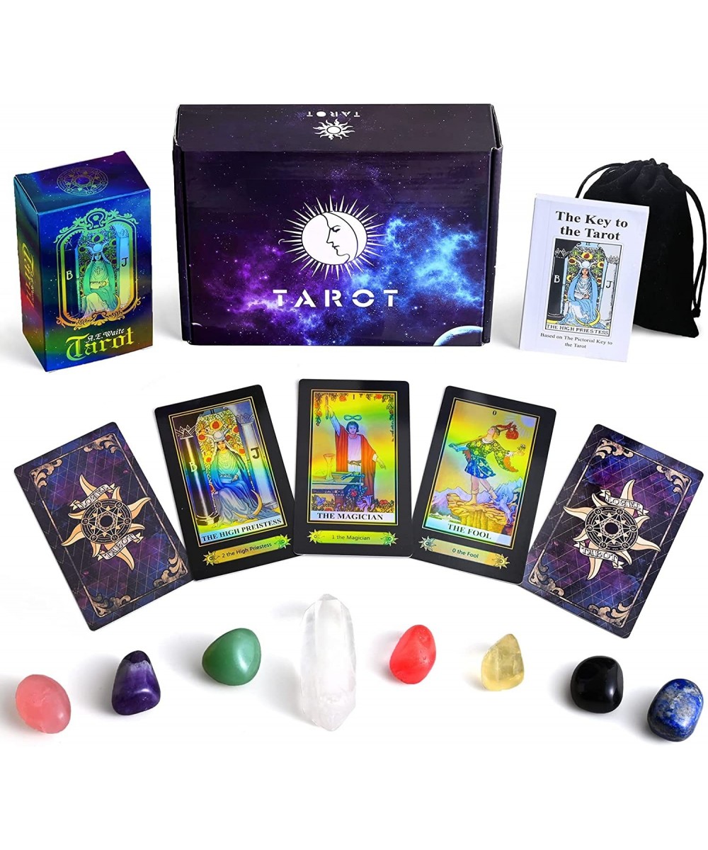 Tarot Cards with Guide Book Tarot Cards for Beginners 78 Original Surface Laser Tarot Cards Deck Fortune Telling Game for Beg...