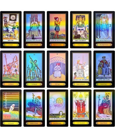 Tarot Cards with Guide Book Tarot Cards for Beginners 78 Original Surface Laser Tarot Cards Deck Fortune Telling Game for Beg...