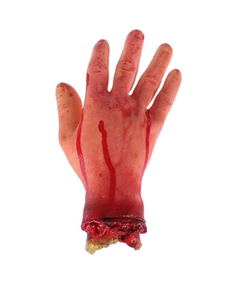 Bloody Hands Scary Severed Broken Fake Arms Hands for Haunted House Decoration Halloween Party Accessories $17.08 Gags & Prac...