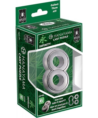 Infinity Hanayama Metal Brainteaser Puzzle Mensa Rated Level 6 for Ages 12 and Up from University Games $25.59 Brain Teaser P...