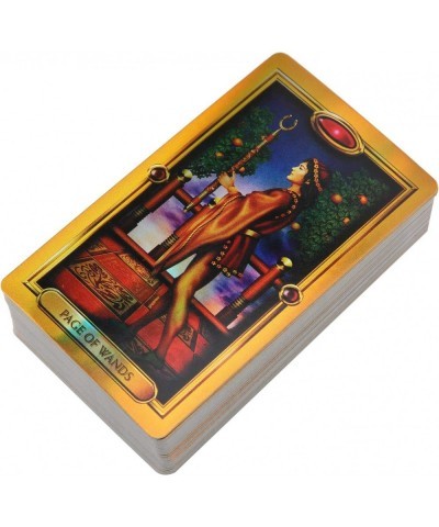 Tarot Decks Interactive Tarot Cards Hologram Paper Gold for Traveling Use for Family Party $18.70 Fortune Telling Toys