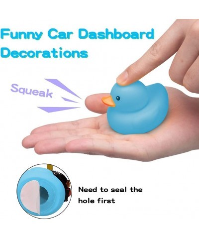 Rubber Duck Toy Car Decoration Ornaments Blue Duck Car Dashboard Decorations Cool Glasses Duck with Propeller Helmet $15.80 G...