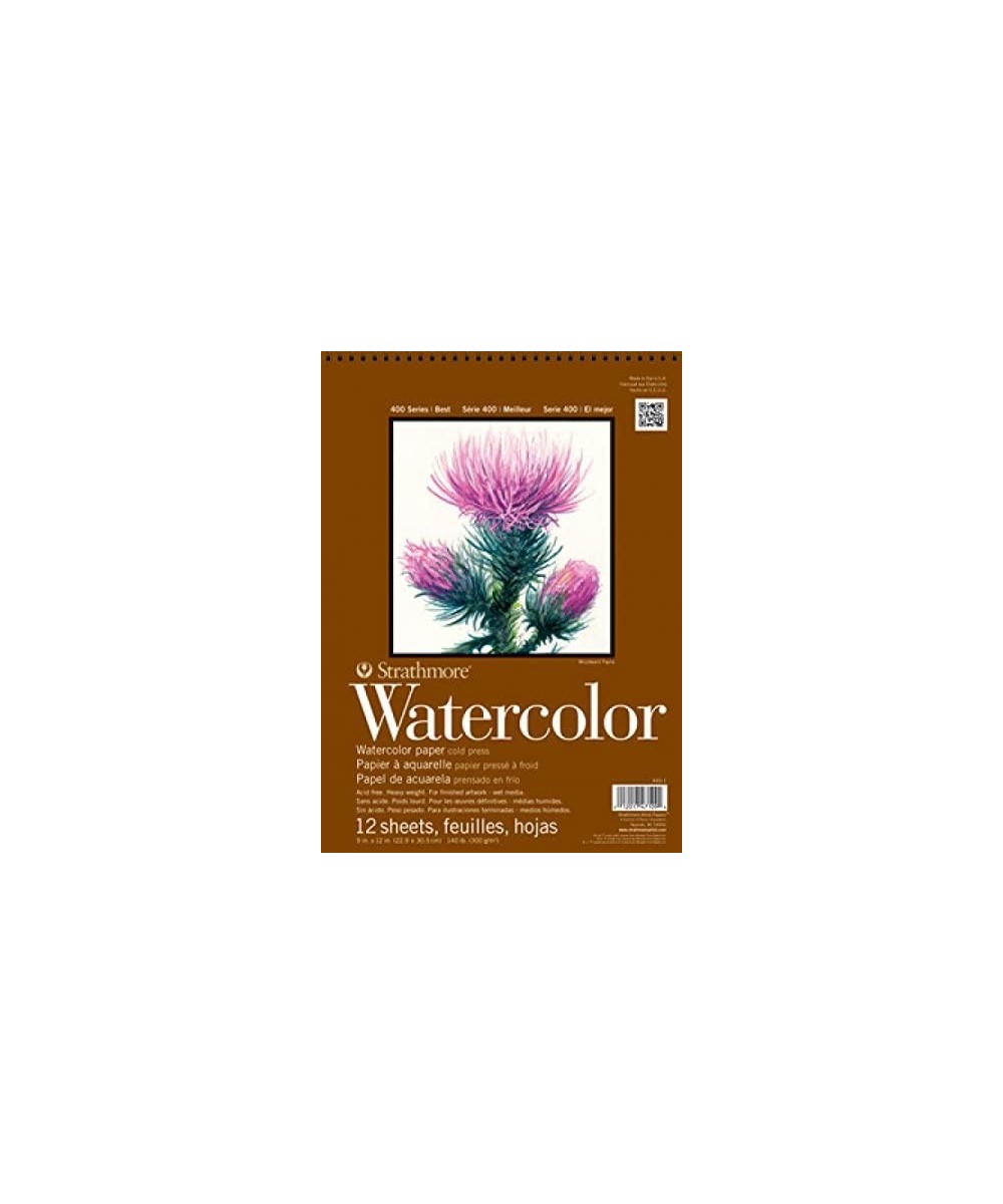 Watercolor Paper Pad Spiral Bound 11"X15"-140lb 12 Sheets -62440200 $23.39 Kids' Drawing & Writing Boards