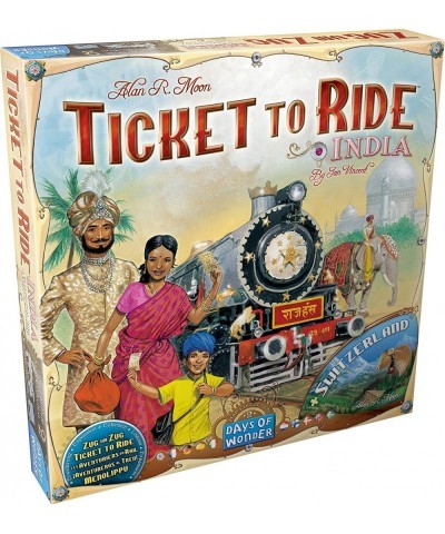 Ticket to Ride India Board Game EXPANSION | for Adults and Family | Train Game | Ages 8+ | For 2 to 5 players | Average Playt...