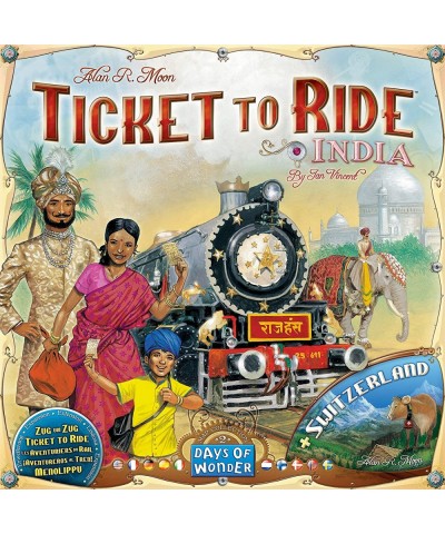 Ticket to Ride India Board Game EXPANSION | for Adults and Family | Train Game | Ages 8+ | For 2 to 5 players | Average Playt...