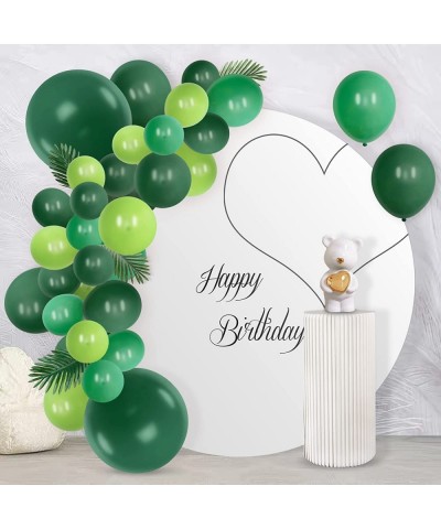 Dark Green Balloons Different Sizes 5 Inch 10 Inch 18 Inch Emerald Hunter Green Balloons for Jungle Theme Birthday Party Safa...