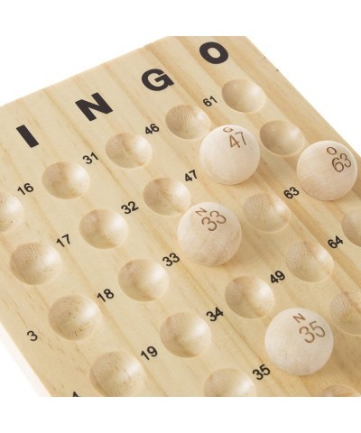 Deluxe Bingo Game with Accessories Metal Ball Spinner Wooden Bingo Balls & Board & Shutter Bingo Cards for Adults Boys and Gi...