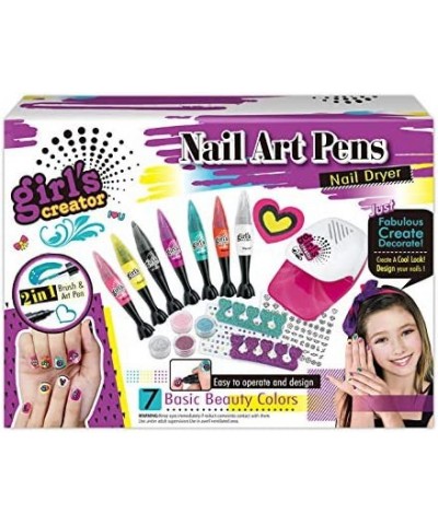 Nail Art Pens Paint and Sketch Set 7 Basic Beauty Colors Emoji Pedicure and Manicure Kit - Girls 5 to 10 Years Old $31.79 Kid...