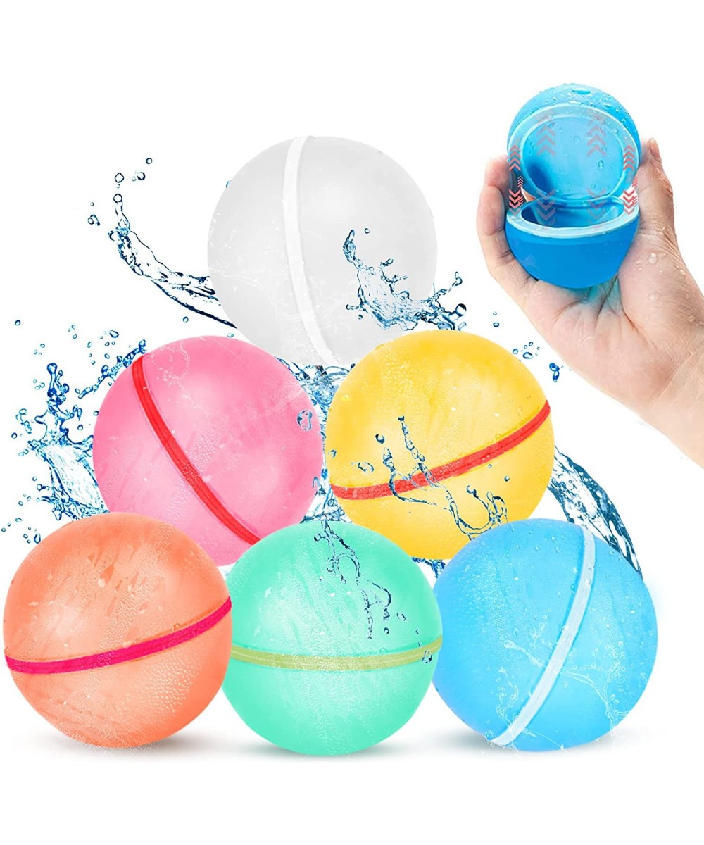 Reusable Water Balloons | Magnetic Refillable Water Balloons Quick Fill for Swimming Pool Water Fight Games Water Park Summer...