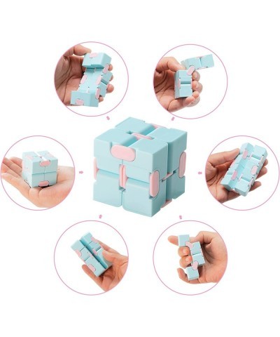 28 Packs Infinity Cube with Valentines Day Cards Puzzle Flip Cubes Stress Relieving Fidget Sensory Toy for Kids Valentine Gif...