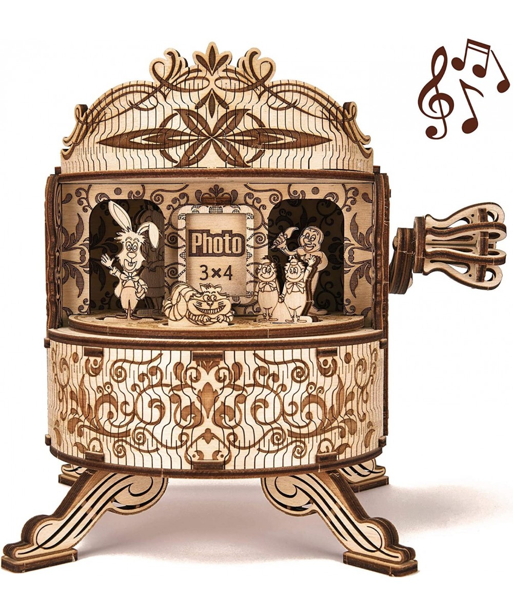 Fairy Theater Happy Birthday Wooden Music Box Kit - w/Fairy Characters - Hand Crank - 3D Wooden Puzzle for Adults and Kids to...