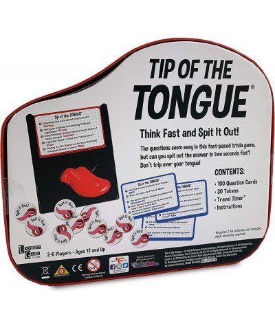 Tip of The Tongue The Split S Trivia Party Game How Fast Can You Spit Out Answers for 2 to 6 Players Ages 12 & Up $28.04 Boar...