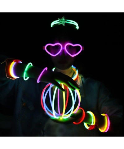 Glow Sticks Bulk Party Supplies | 214 PCS Glow Stick Set with Connectors for Eyeglasses Balls Butterflies | Glow in the Dark ...