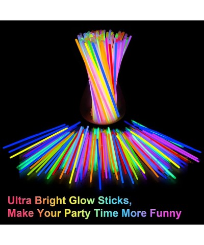 Glow Sticks Bulk Party Supplies | 214 PCS Glow Stick Set with Connectors for Eyeglasses Balls Butterflies | Glow in the Dark ...