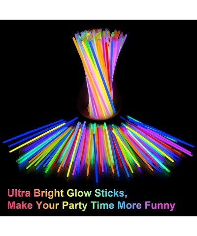 Glow Sticks Bulk Party Supplies | 214 PCS Glow Stick Set with Connectors for Eyeglasses Balls Butterflies | Glow in the Dark ...