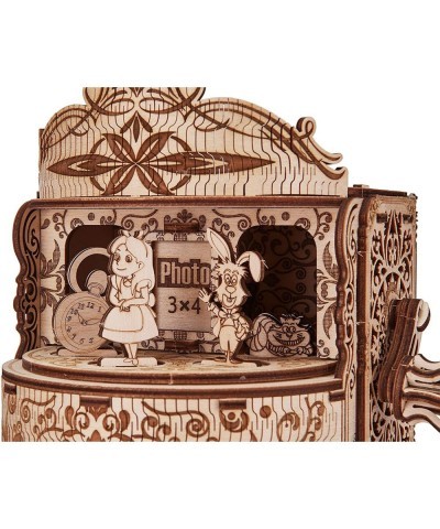 Fairy Theater Happy Birthday Wooden Music Box Kit - w/Fairy Characters - Hand Crank - 3D Wooden Puzzle for Adults and Kids to...