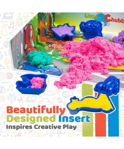 8 Color Kids Play Sand Set - 5 Lbs of Sand - Toy Magic Sand Set - 10 Molds and Tray for Girls and Boys - Ideas for Children A...