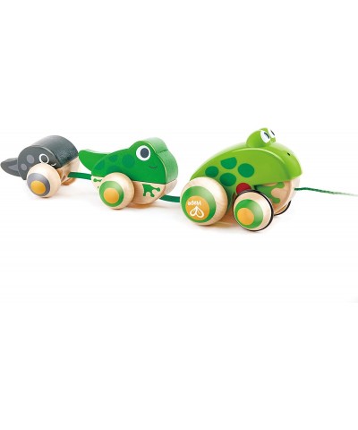 Pull Along Frog Family with Anti-Rollover Wheels Toddler Push and Pull Toys $43.93 Early Development & Activity Toys