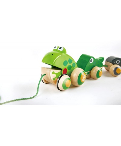 Pull Along Frog Family with Anti-Rollover Wheels Toddler Push and Pull Toys $43.93 Early Development & Activity Toys