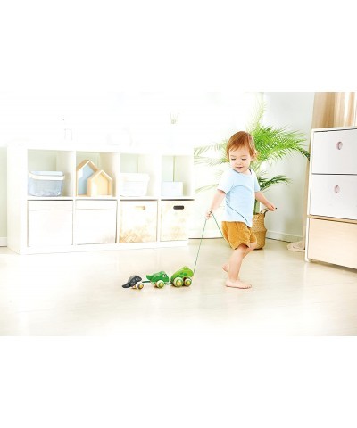 Pull Along Frog Family with Anti-Rollover Wheels Toddler Push and Pull Toys $43.93 Early Development & Activity Toys