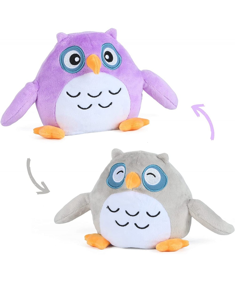 Reversible Owl Plushie Stuffed Animal Reversible Mood Plush Double-Sided Flip Show Your Mood!(Purple/Gray) $17.16 Stuffed Ani...