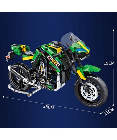 Motorcycle Series Z Motorcycle MOC Building Blocks and Engineering Toy Set (776Pieces) 1:6 Scale Sports Motorcycle Model Gift...