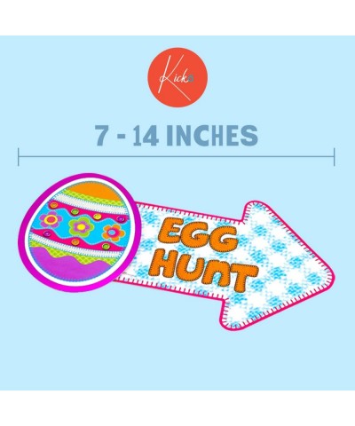 Easter Egg Hunt Cutout Decorations - 12 Pieces - 7 to 14 Inches - for Easter Sunday Easter Bunny Decor Party Favors Sunday Sc...