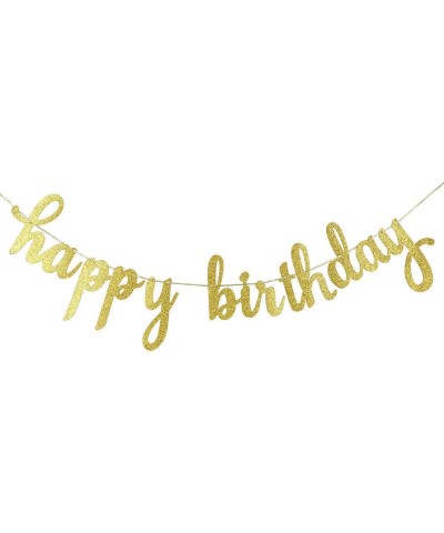 Happy Birthday Gold Glitter Banner for Birthday Party 1st Birthday Party Decorations- Safe & Eco-Friendly Stand $16.06 Kids' ...