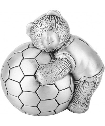 Metal Piggy Bank Little Bear with Football Money Box Coin Saving Pot Piggy Bank Home Decor Gift for Kids $32.31 Kids' Money B...