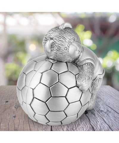 Metal Piggy Bank Little Bear with Football Money Box Coin Saving Pot Piggy Bank Home Decor Gift for Kids $32.31 Kids' Money B...