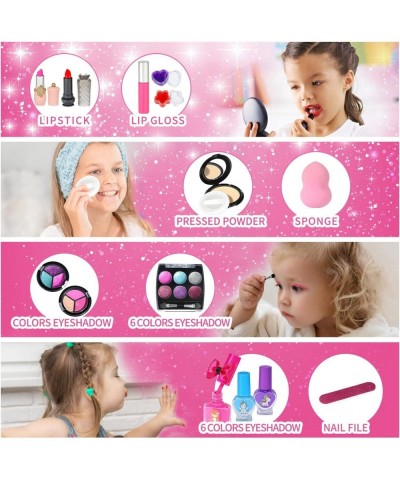 Kids Makeup Kit for Girl 27 Pcs Washable Real Pretend Makeup Set Little Girl Unicorns Play Make Up for Toddler Kid Girls Safe...