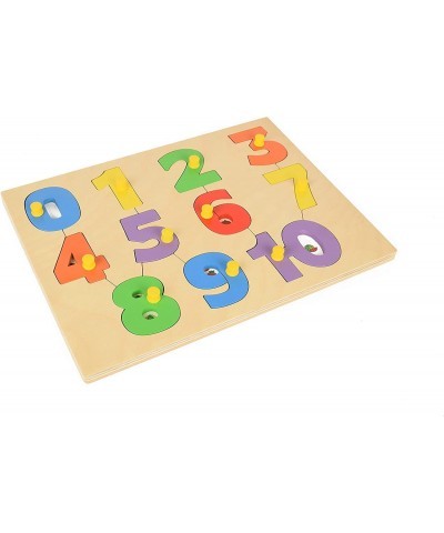 Wooden Puzzles for Kids Whit Objects Educational Jigsaws 0-10 Numbers Kids Puzzles Kindergarten Number Puzzles Toy Ages 3+ Ye...