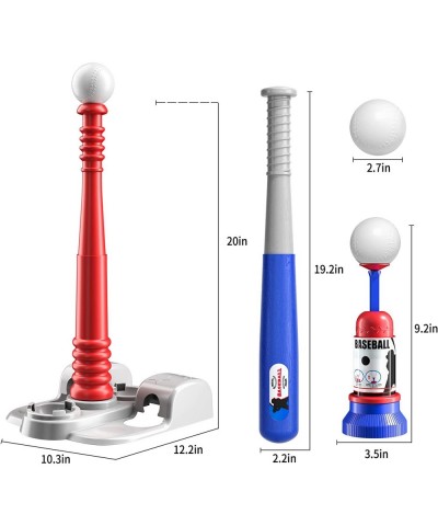 T Ball Set for Kids 3-8 Kids Baseball Tee Includes 6 Balls Adjustable Teeball Batting Tee Automatic Pitching Machine Outside ...