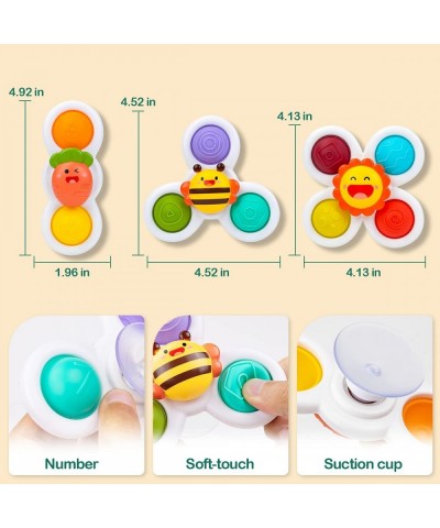 Spinning Top Sensory Toys for Toddlers Age 1-3 Infant Baby Toys 12-18 Months Suction Cup Spinner Toy Learning Toys for 1 2 Ye...