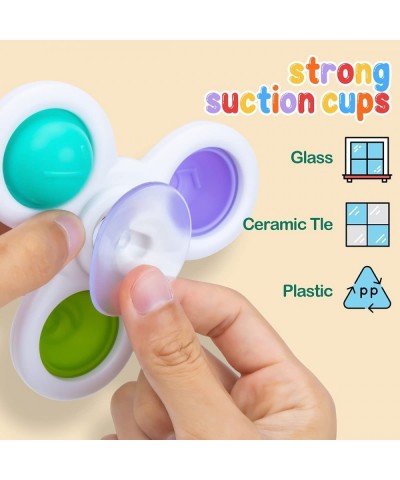 Spinning Top Sensory Toys for Toddlers Age 1-3 Infant Baby Toys 12-18 Months Suction Cup Spinner Toy Learning Toys for 1 2 Ye...