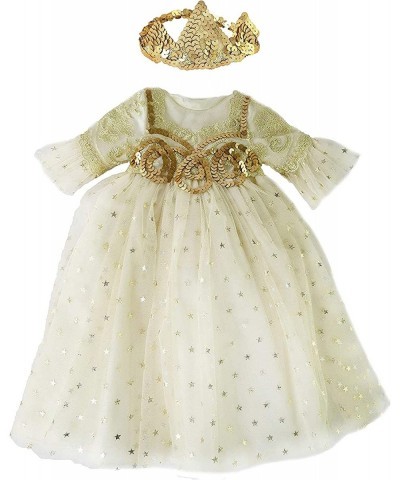 White and Gold Royal Princess Dress Made to fit 18 inch Dolls Compatible with American Girl Dolls $28.06 Doll Accessories